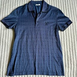 Versace Medusa Embroidered Patterned Polo Shirt